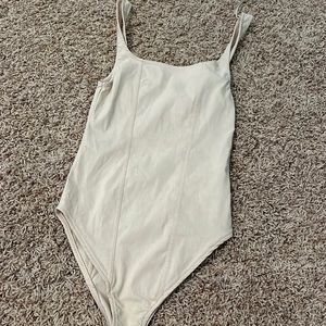 tan corset bodysuit zara